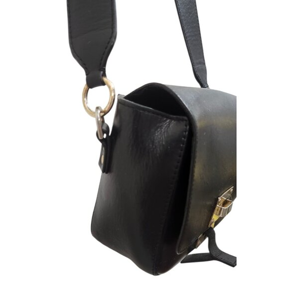 SOPHIE HULME Black Smooth Matte Leather Crossbody Bag - Picture 9 of 16